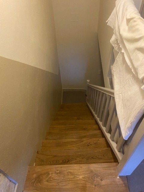 Peinture cage d'escalier d'une maison