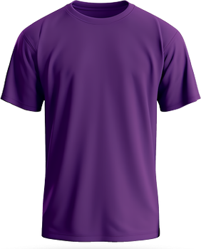 tee-shirt violet sur fond transparent