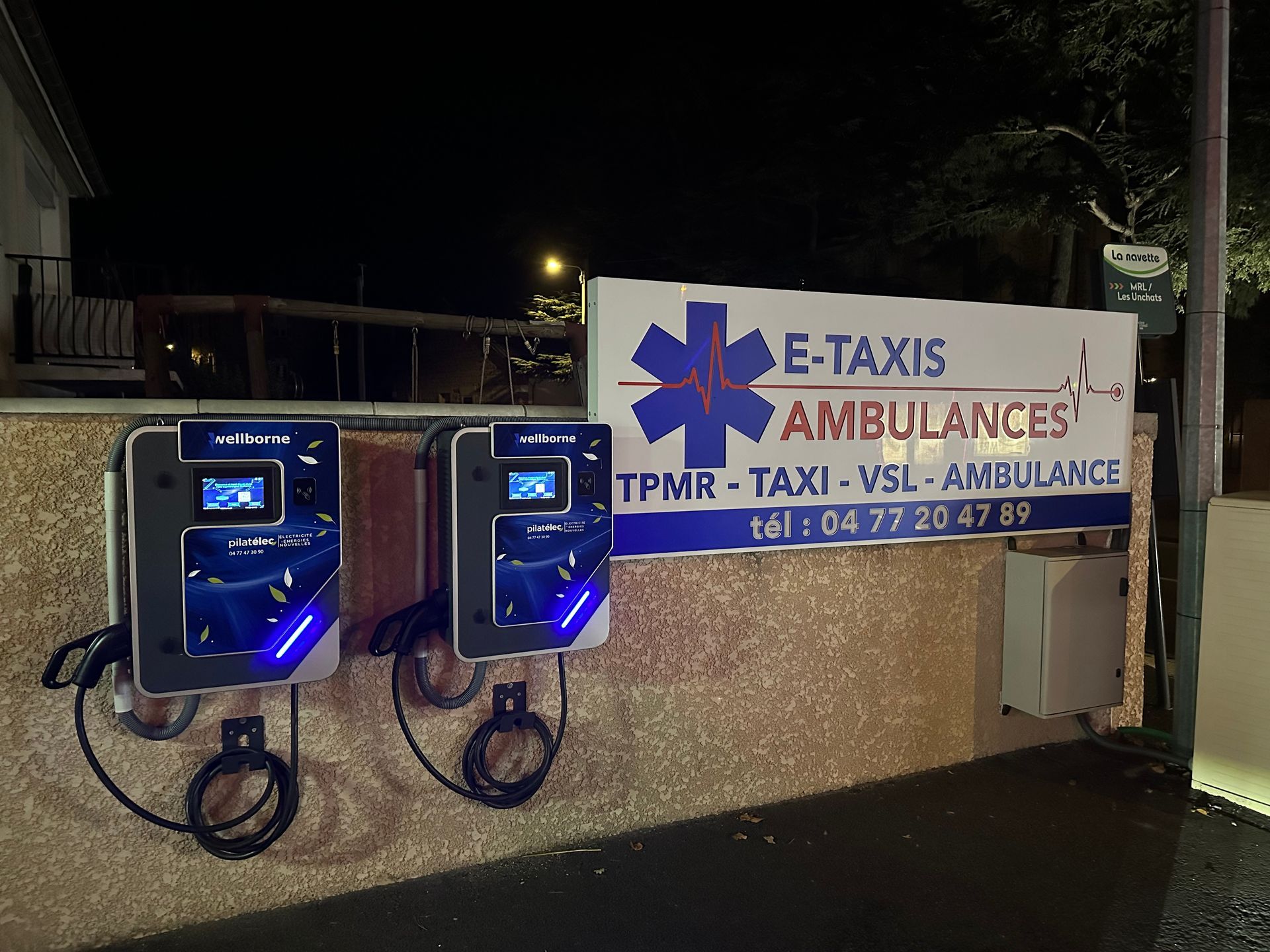 Bornes de charge électrique pour notre flotte de véhicule
