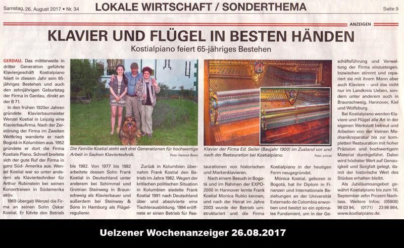 Newspaper article with headline 