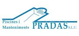Un logotipo azul y blanco para Prada Srl