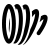 Ein Schwarzweißbild einer Spirale auf weißem Hintergrund.