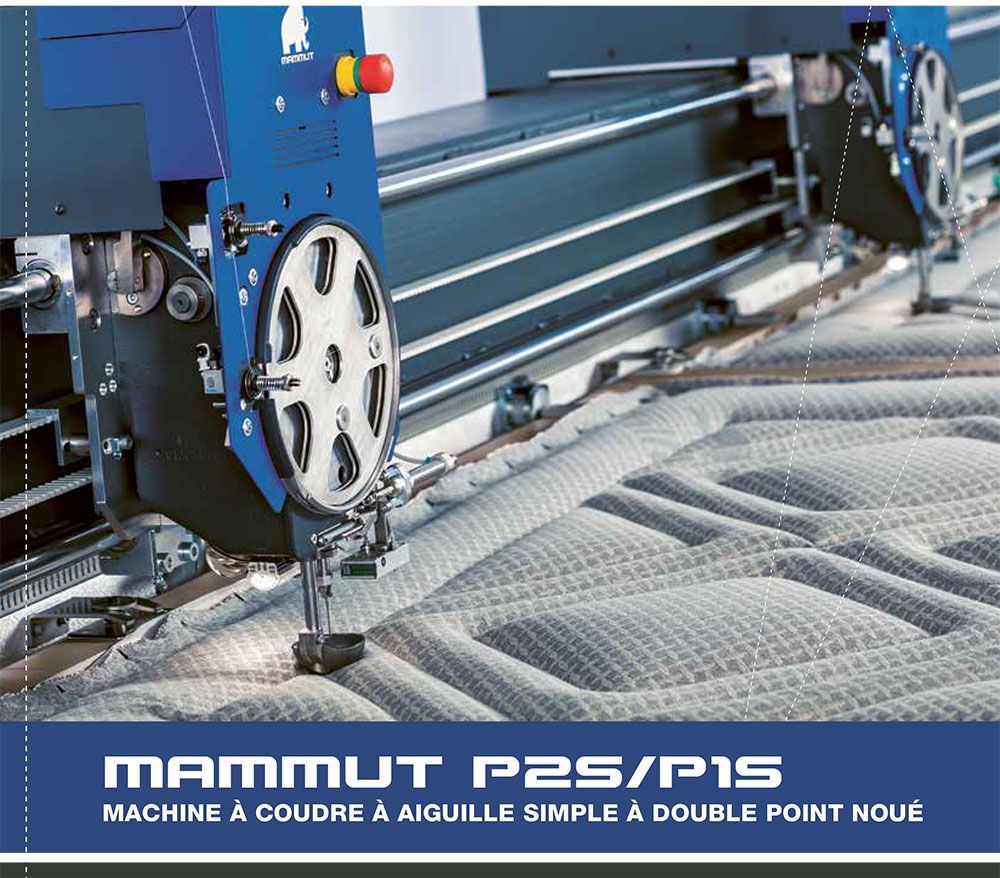 Eine Broschüre zur Mammut P25 / P15 Doppelsteppstich-Einnadel-Nähmaschine
