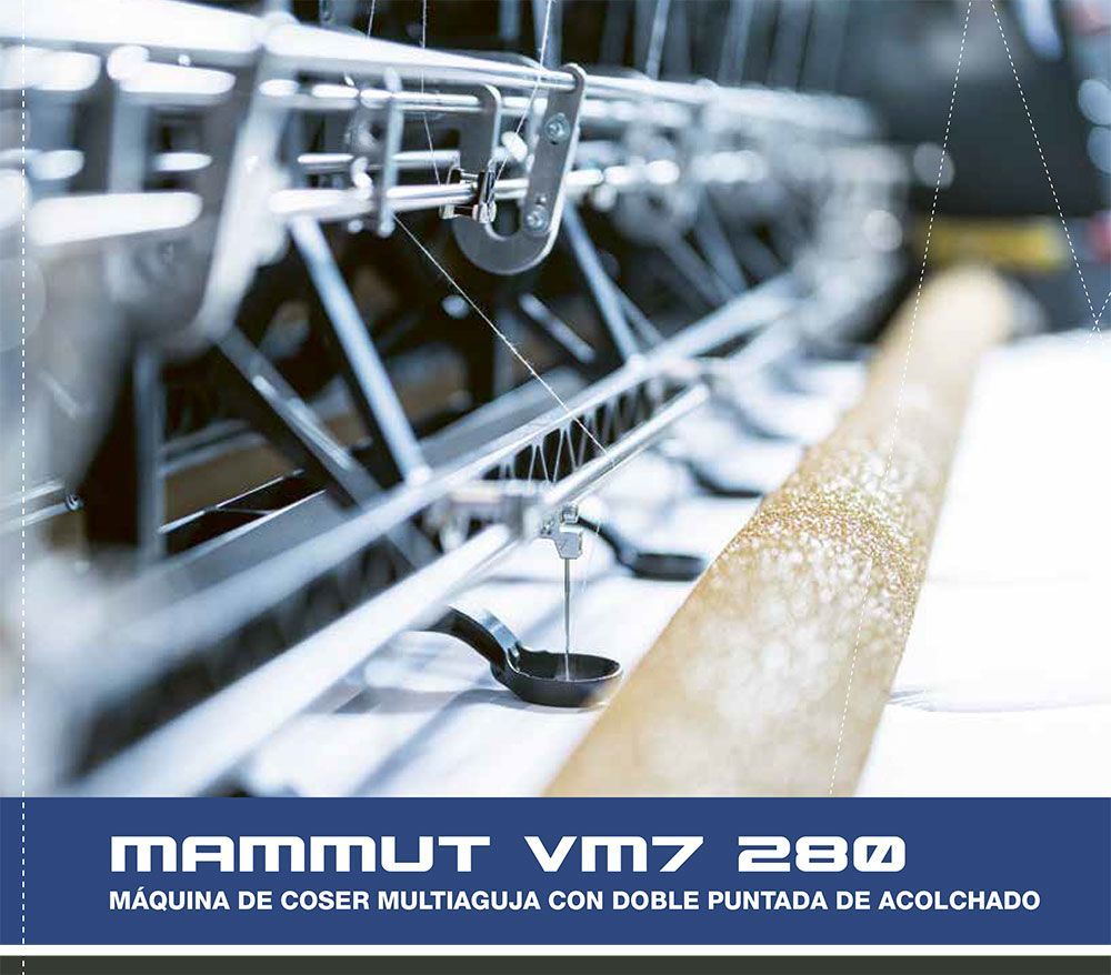 An advertisement for mammut vm 7 280 doppelsteppstich-vielnadelnahmaschine