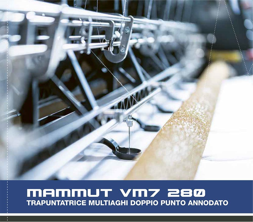 An advertisement for mammut vm 7 280 doppelsteppstich-vielnadelnahmaschine