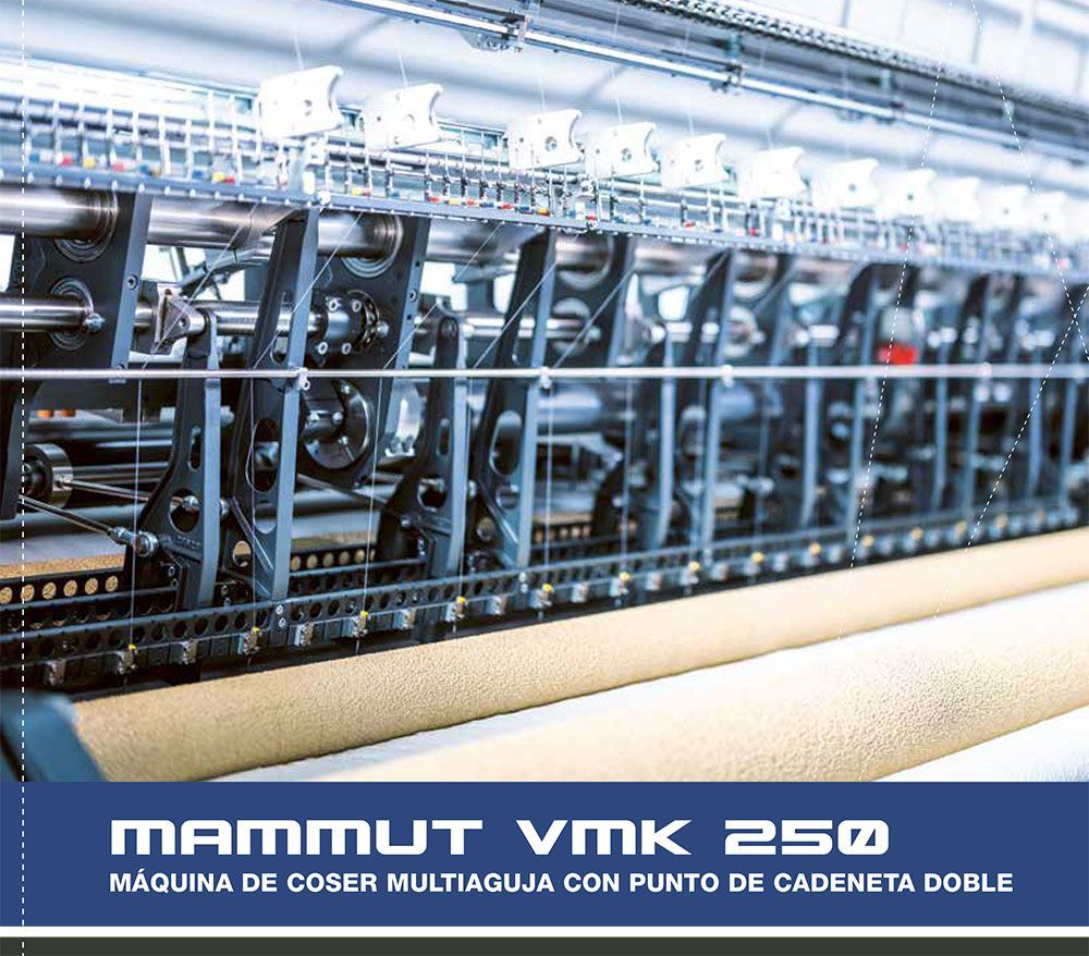 Eine Werbung für Mammut VMK 250 zeigt eine Maschine in einer Fabrik