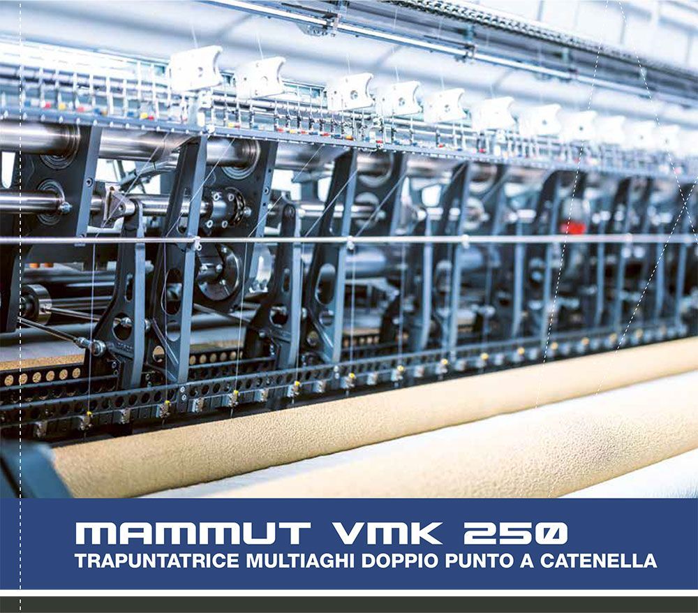 Eine Werbung für Mammut VMK 250 zeigt eine Maschine in einer Fabrik