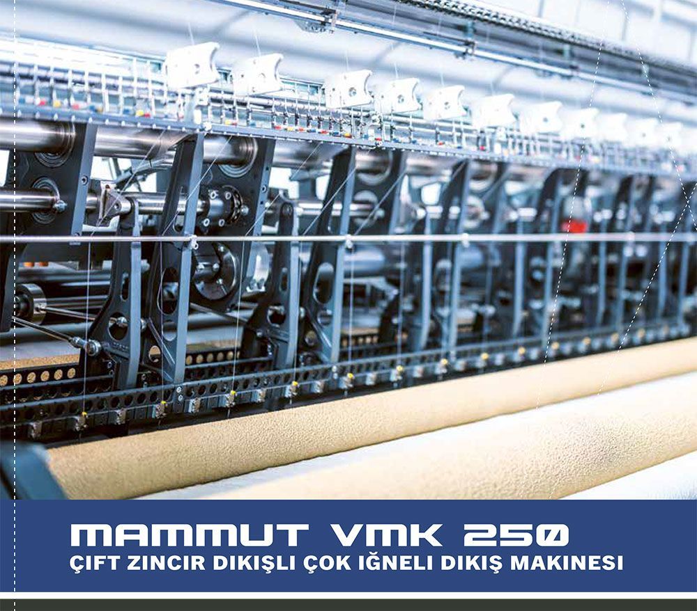 Eine Werbung für Mammut VMK 250 zeigt eine Maschine in einer Fabrik