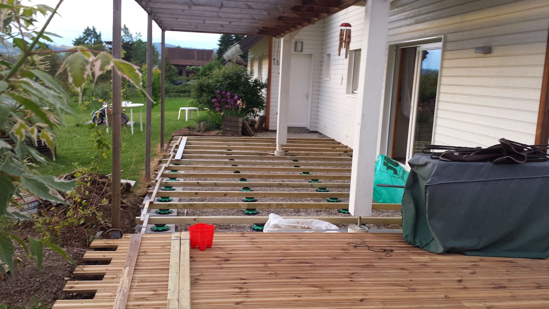 Terrasse en construction