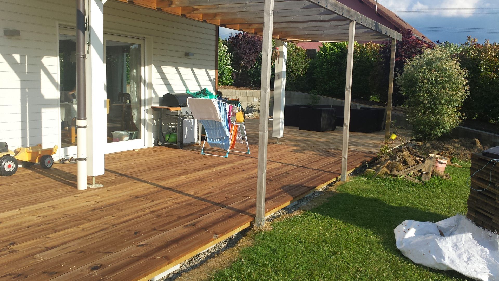 Terrasse en lames de bois