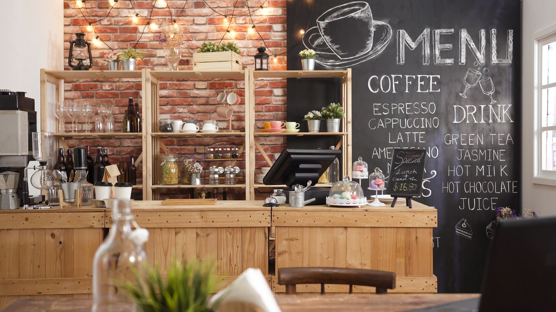 Intérieur d'un café