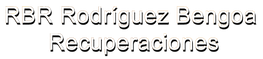 Rbr rodriguez bengoea recuperaciones está escrito sobre un fondo blanco