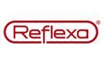 Ein rotes Reflexa-Logo auf weißem Hintergrund.