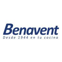 Benavent logo in dark blue text, with 