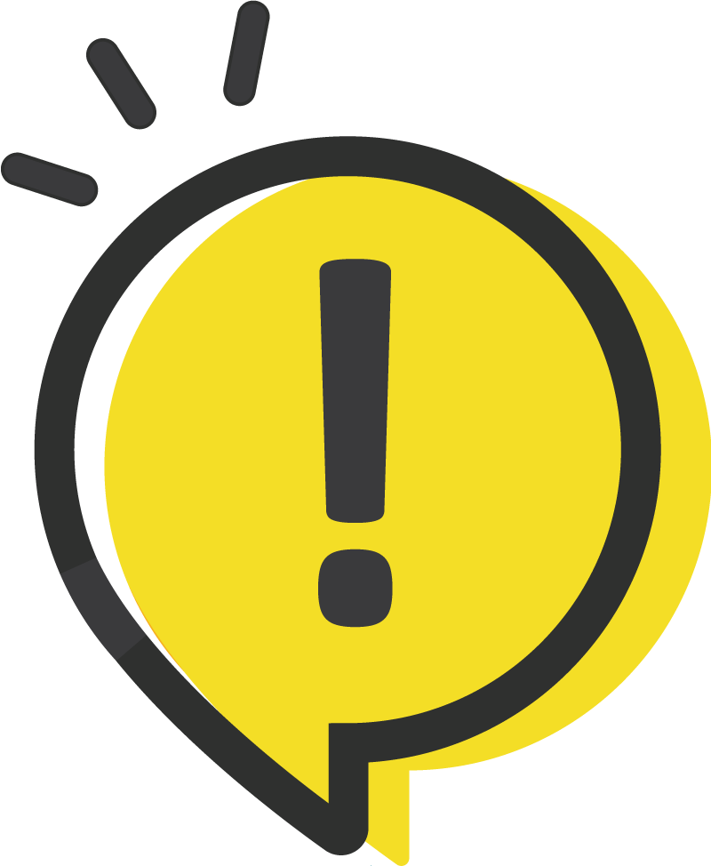 Icône point d'exclamation