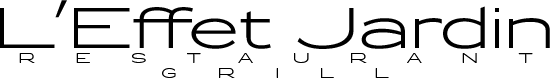logo restaurant l'effet jardin
