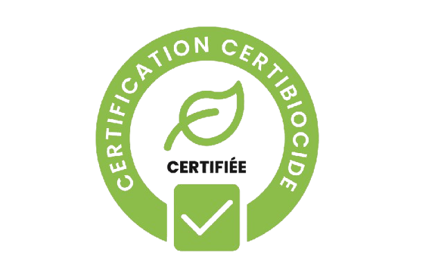 Logo certification Certibiocide.