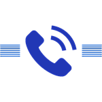 Icône d'un téléphone pour représenter la page contact