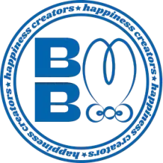 Logotipo azul con letras 