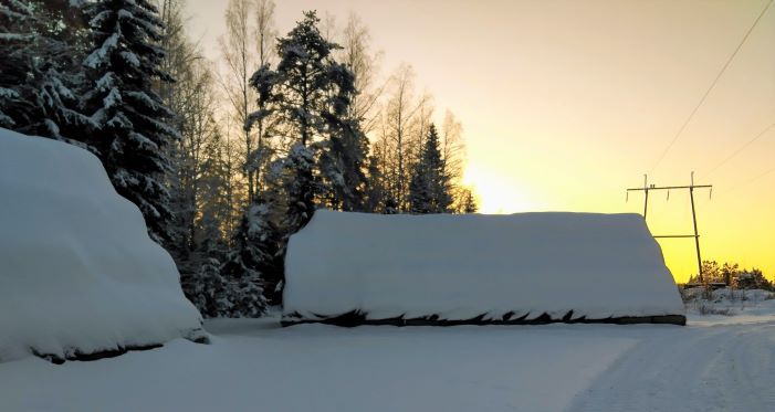 Paalipeite toimii talvellakin.