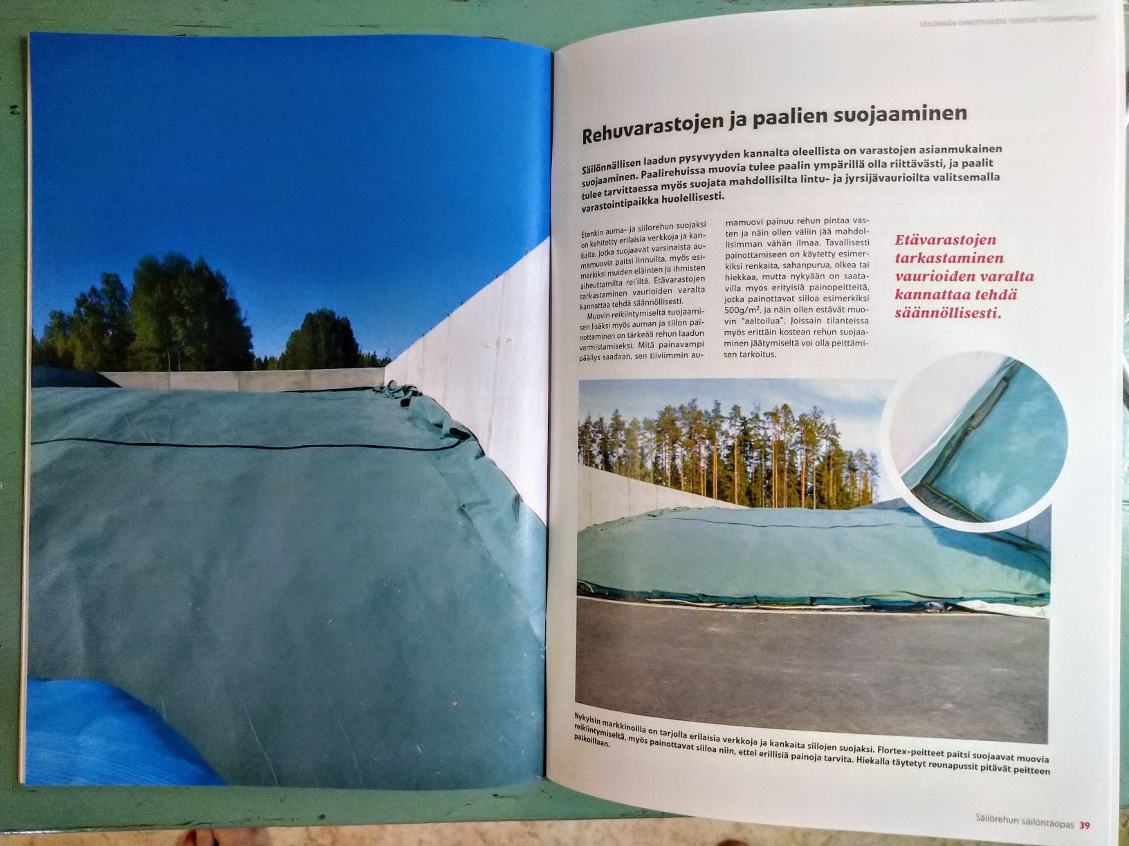 Flortex-painopeite 500 g/m² estää alusmuovin aaltoilun