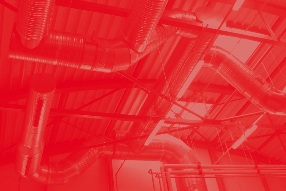 Réseau de tuyau pour la circulation et l'évacuation de l'air