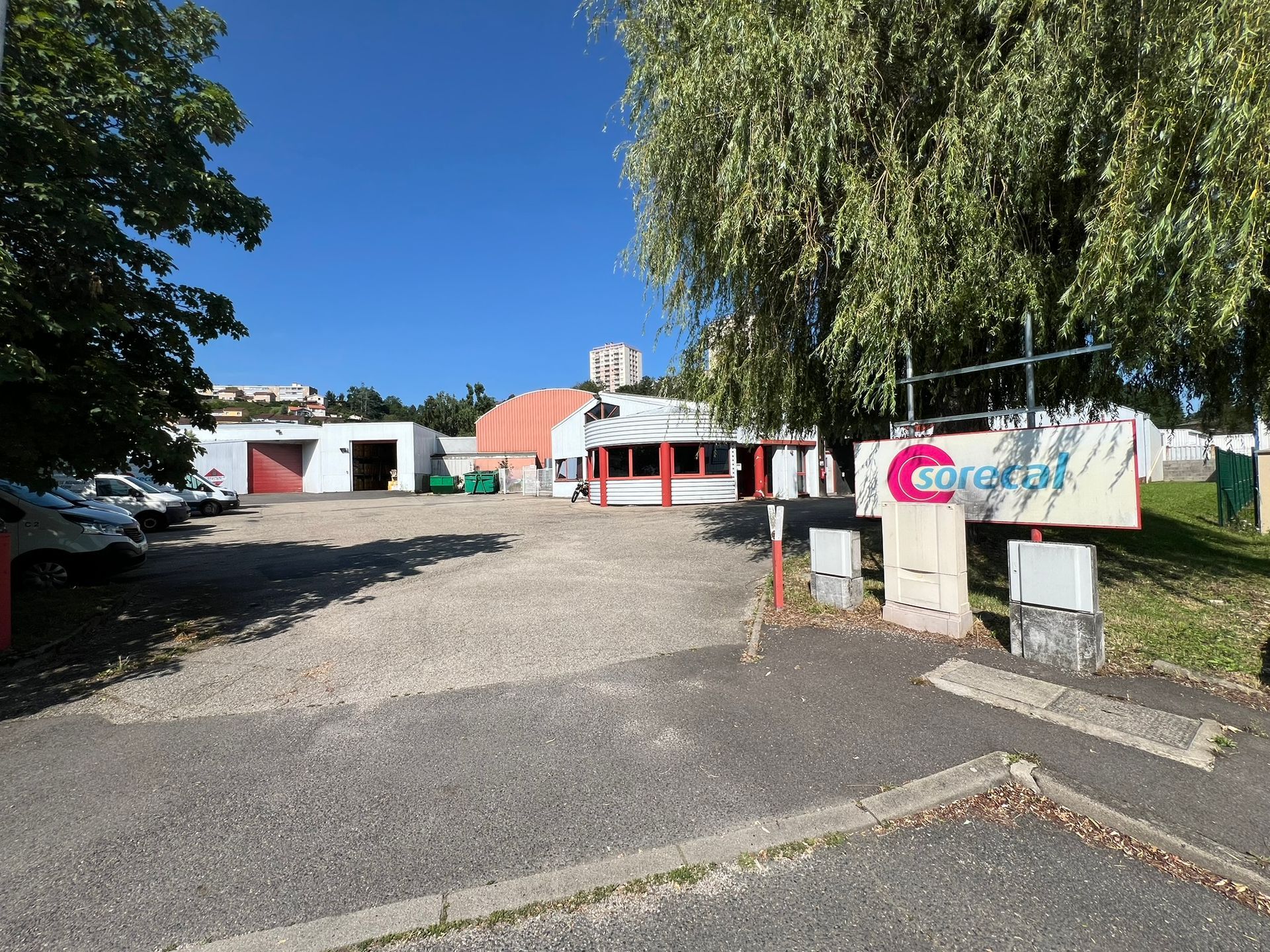 L'entrée des locaux de Sorecal à St-Étienne