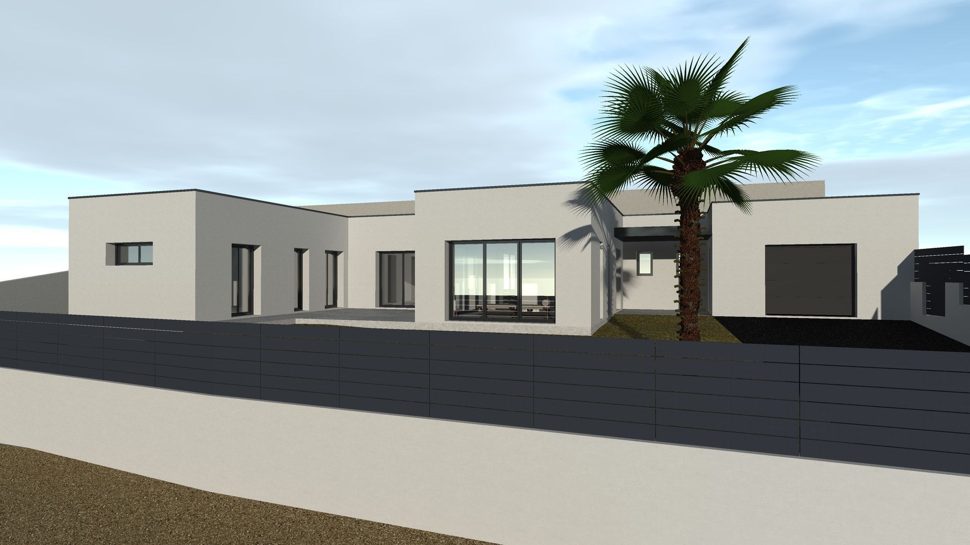 Modélisation d'une maison moderne