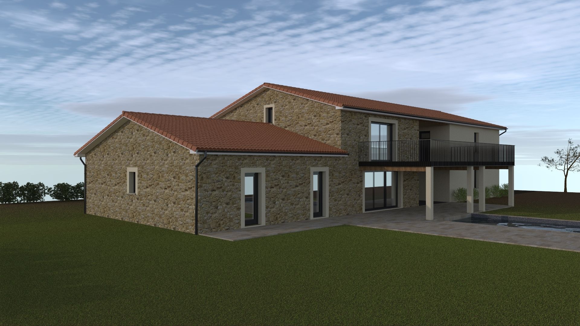 Modélisation d'une maison en 3D