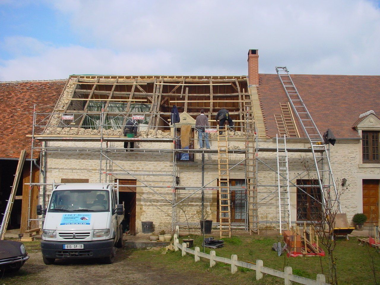 Chantier couverture zinguerie