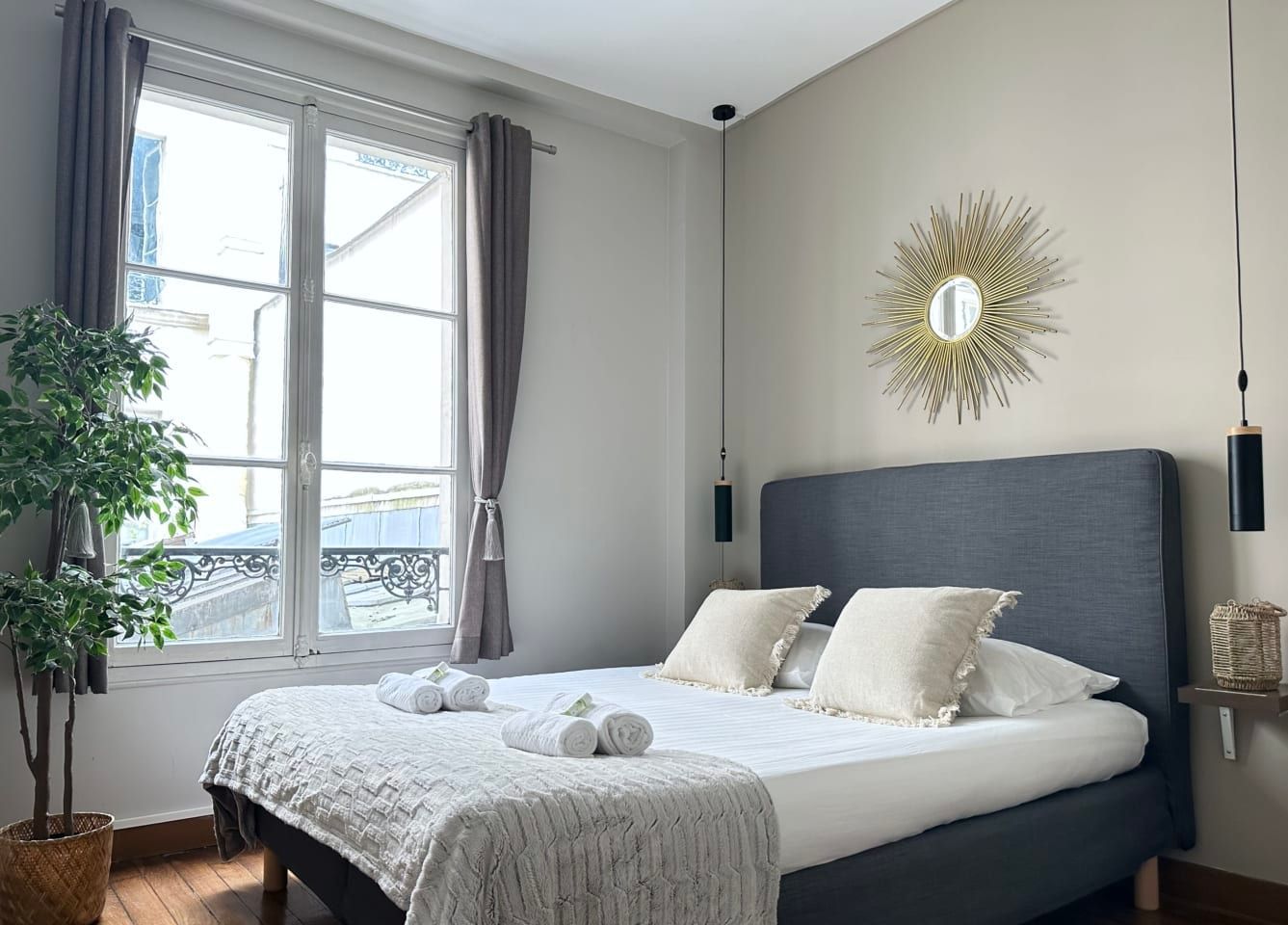 A very comfortable living room in the heart of Paris near Le Marais.