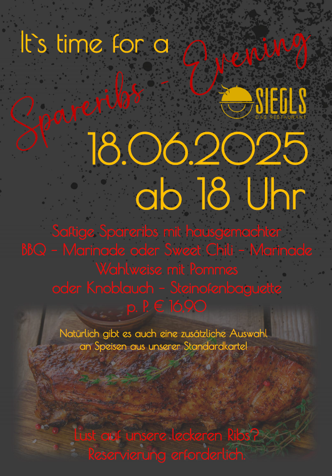 Gala-Abend im Siegls Restaurant in Furth im Wald