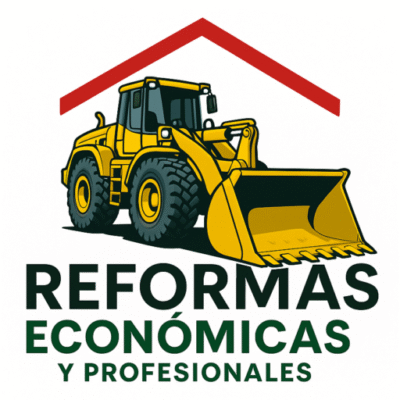 Cargador amarillo bajo techo rojo, con el texto "REFORMAS ECON&Oacute;MICAS Y PROFESIONALES".