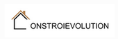 Logotipo com um ícone estilizado de uma casa e o texto “ONSTROIEVOLUTION” em preto e dourado sobre fundo branco.
