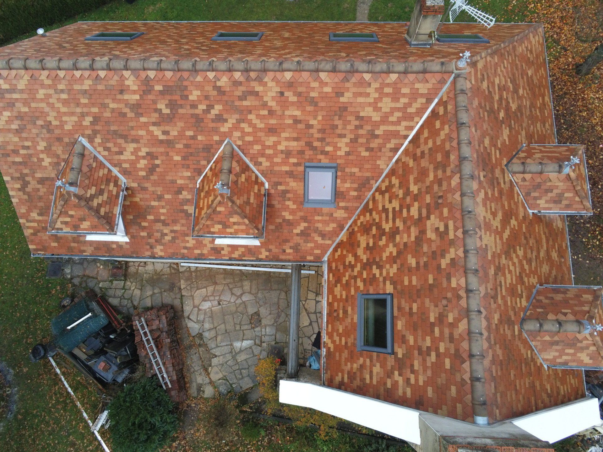 Couverture vue du dessus