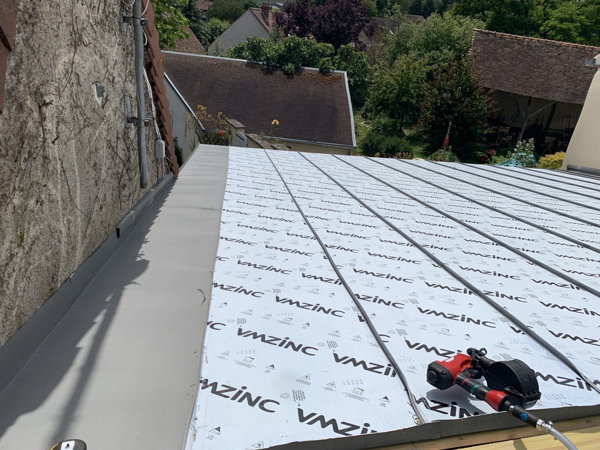 Zinguerie couverture joint debout