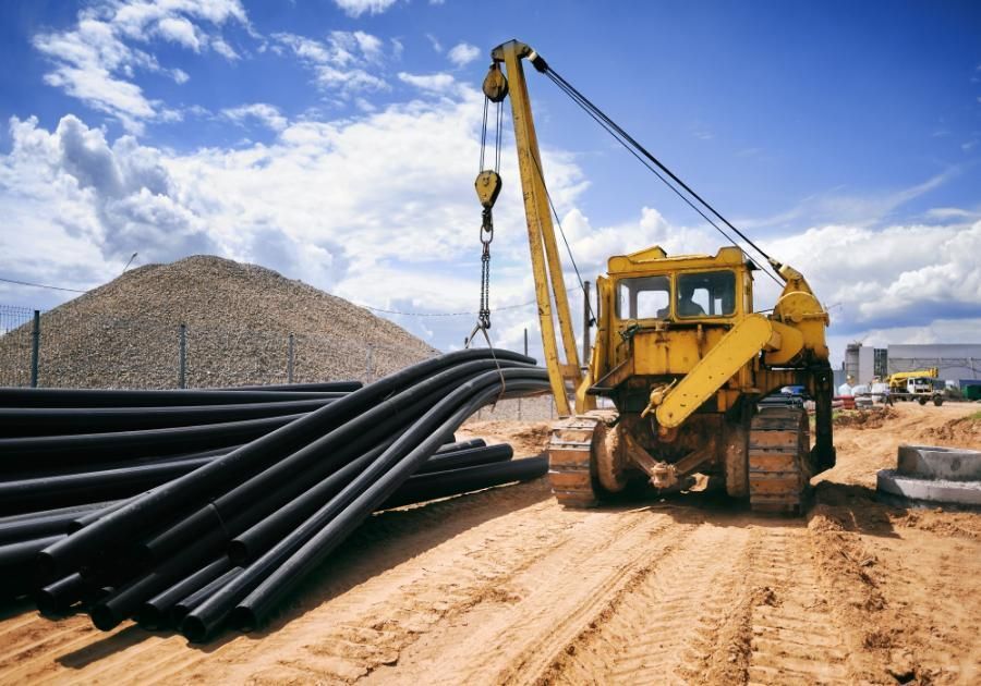 Maquinaria usada para obras