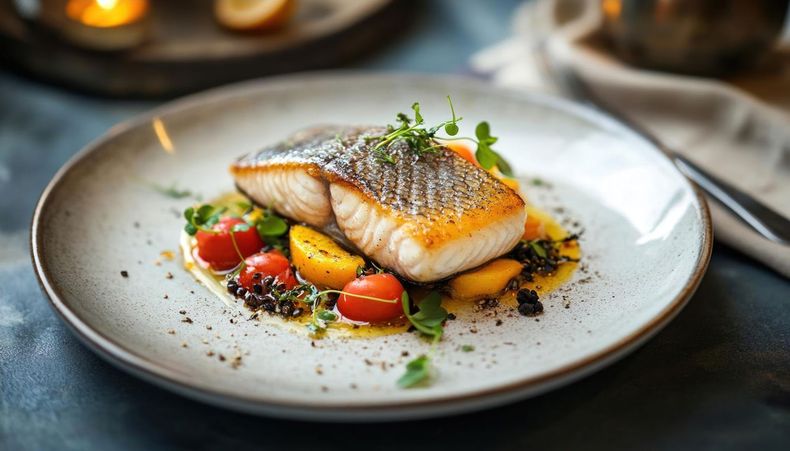 Plat de poisson bien dressé
