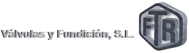 V&aacute;lvulas y Fundici&oacute;n, S.L. logo with hexagonal FTR emblem on a light background