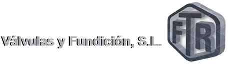 V&aacute;lvulas y Fundici&oacute;n, S.L. logo with hexagonal FTR emblem on a light background