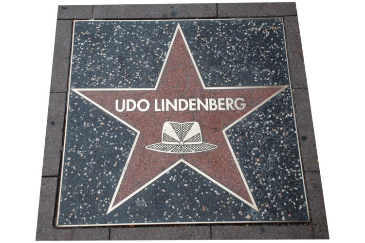 Ein Stern für Udo Lindenberg mit Hut