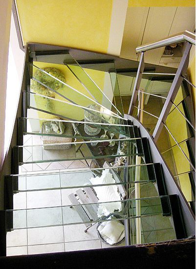 Balustrade et escalier - A. Keller Vitrerie SA - Brügg