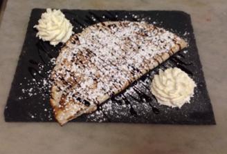 Pizza Nutella, un dessert original à La Tosca