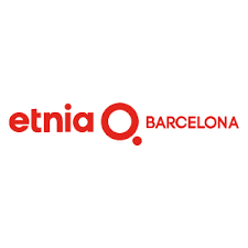El logotipo de Etnia Barcelona es rojo y blanco sobre fondo blanco.