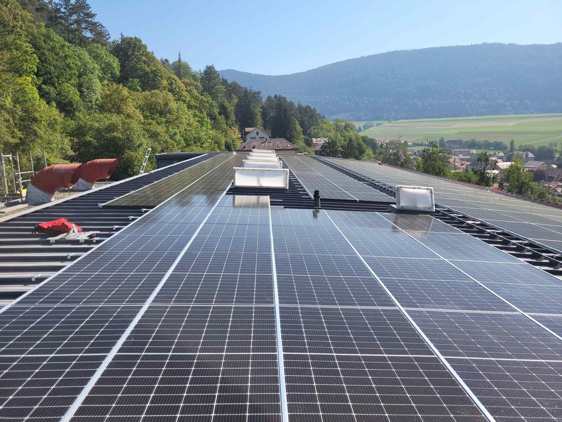 installation de panneaux solaires