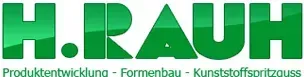 Grünes Logo mit dem Schriftzug „H. RAUH“ und Produktbeschreibungen darunter.