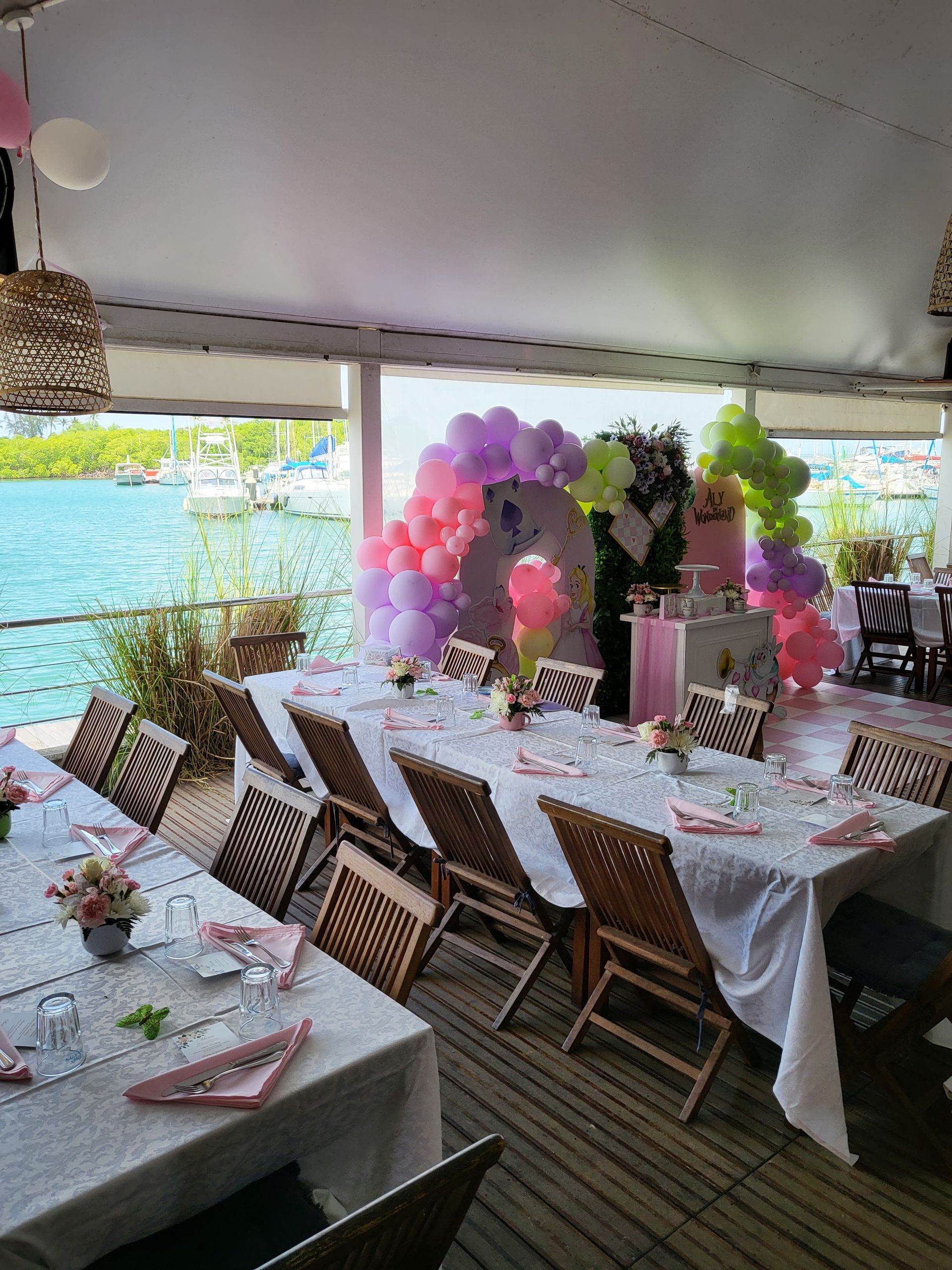 Anniversaire thème Alicie aux pays des Merveilles.