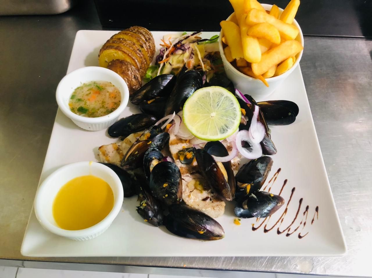 Moules avec frites.