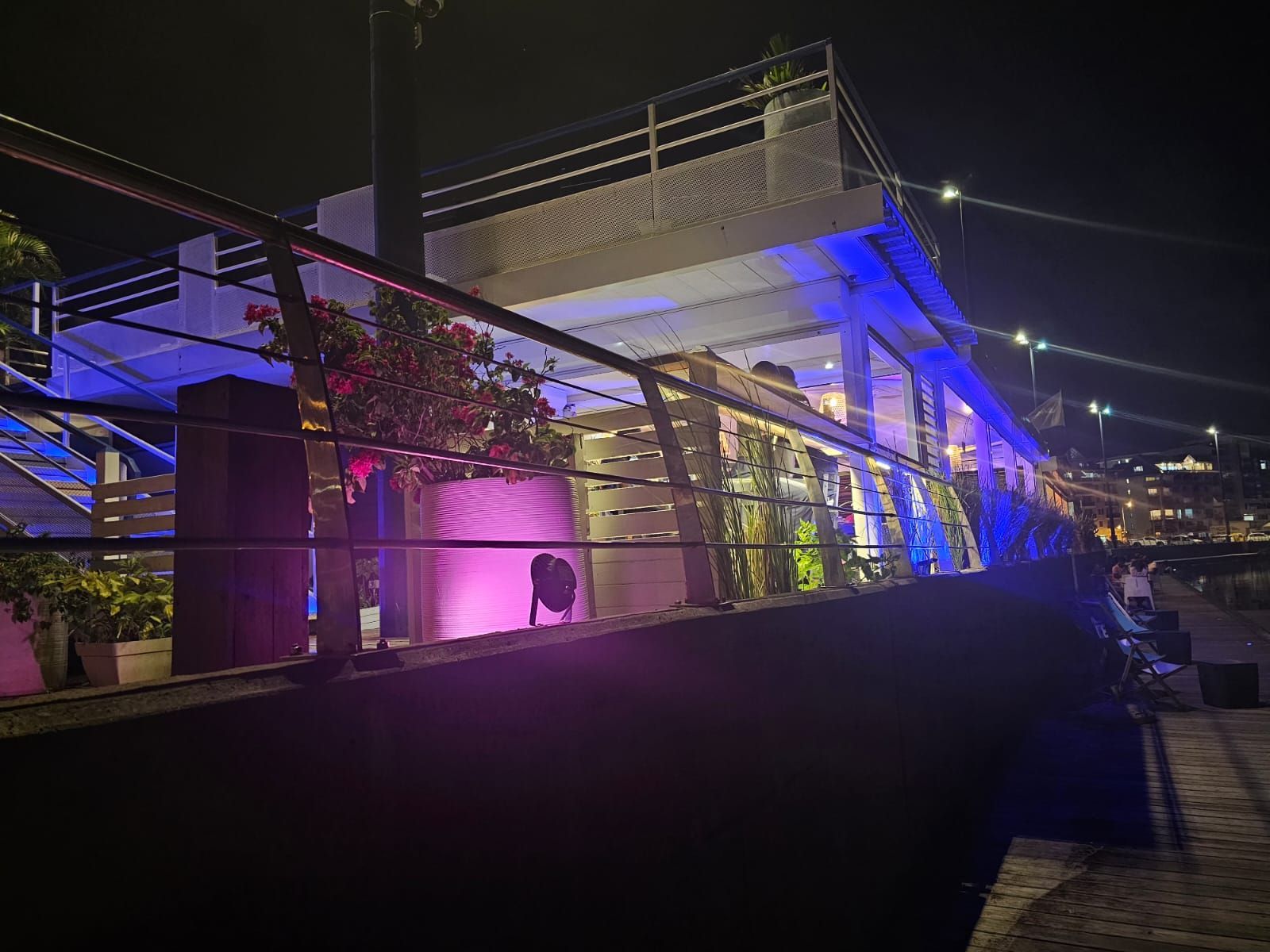 Terrasse de nuit.