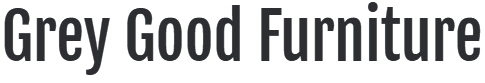 Auf weißem Hintergrund ist ein Logo für Grey Good Furniture abgebildet.